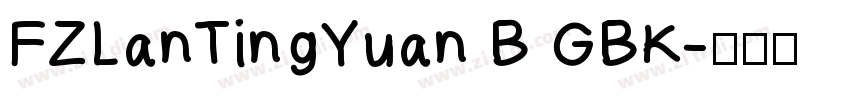 FZLanTingYuan B GBK字体转换